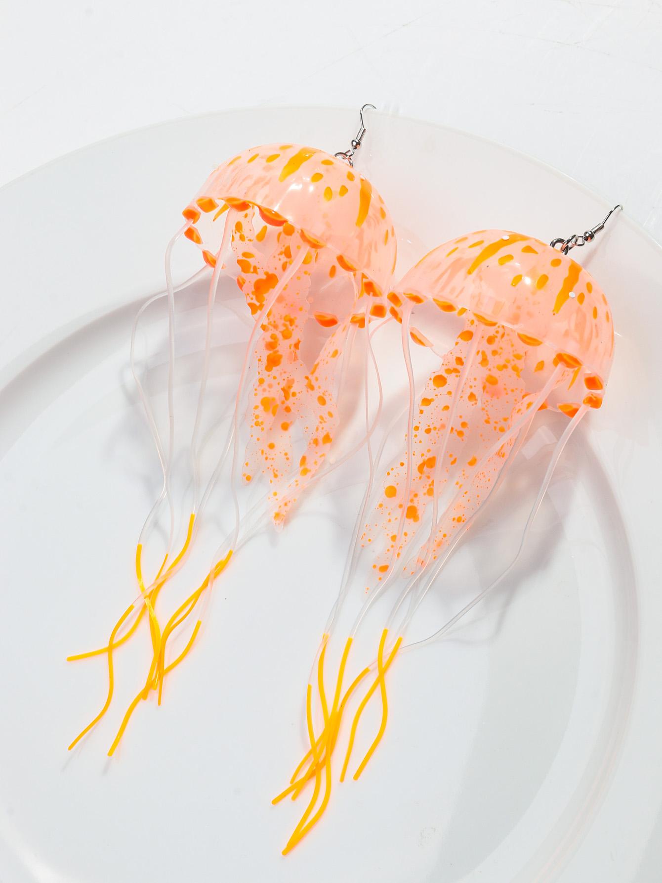 Creative Neon 3D Jellyfish Long Tassel Drop Earrings Exaggerated Silicone Marine Animal Earring Gift for Women Mermaid Jewelry
Creative Neon 3D Jellyfish Long Tassel Drop Earrings Exaggerated Silicone Marine Animal Earring Gift for Women Mermaid Jewelry
