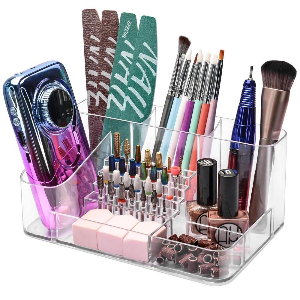 Professional Nail Drill Holder Acrylic Nail Organizer Hot Drill Bit Holder for Nails білий
Professional Nail Drill Holder Acrylic Nail Organizer Hot Drill Bit Holder for Nails білий