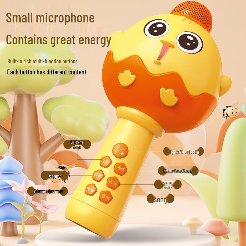 Children s Wireless Bluetooth Microphone Speaker Toy - Early Education Singing Machine with Little Chicken Design
Children s Wireless Bluetooth Microphone Speaker Toy - Early Education Singing Machine with Little Chicken Design