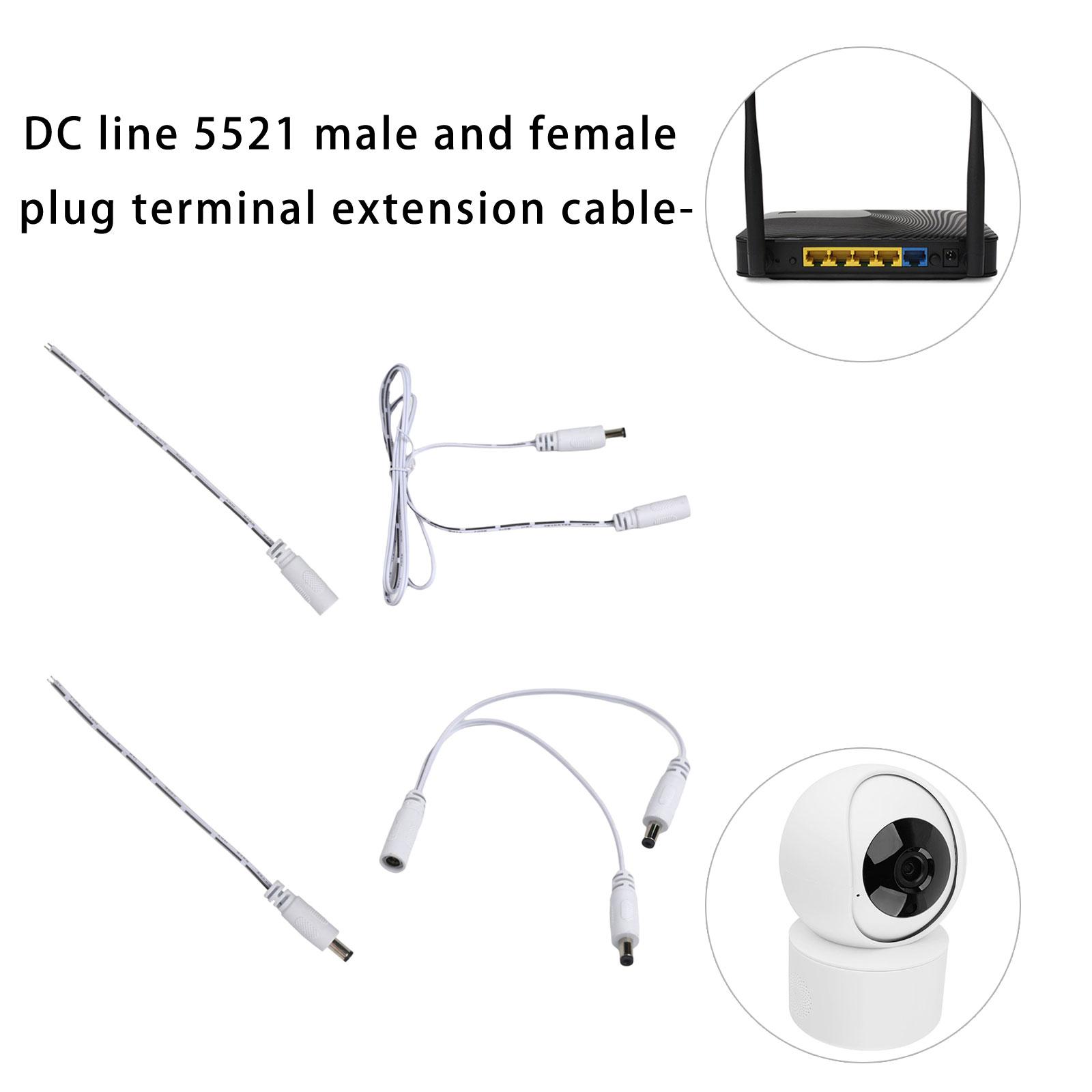 Male Female Power Cable 5.5x2.1mm Power Extension Cable for Camera Surveillance Security Camera LED Strip Enduring A
Male Female Power Cable 5.5x2.1mm Power Extension Cable for Camera Surveillance Security Camera LED Strip Enduring A
