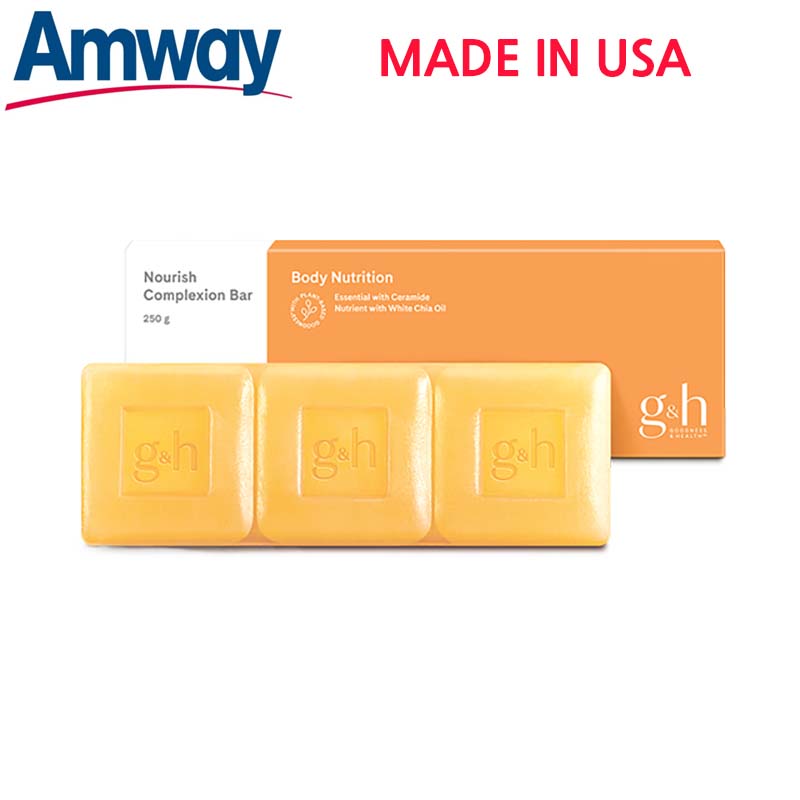 Amway G&H NOURISH+ COMPLEXION БАР-мыло (1 коробка 3 шт.) Сделано в США (1 Box 3ea/250g)
Amway G&H NOURISH+ COMPLEXION БАР-мыло (1 коробка 3 шт.) Сделано в США (1 Box 3ea/250g)