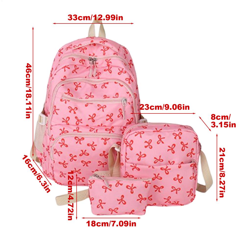 Fashion Bow Print Women Fashion Backpack Student Schoolbag Female Bag Bowknot Backpack Student School Backpack School Bags гарячі рожевого кольору
Fashion Bow Print Women Fashion Backpack Student Schoolbag Female Bag Bowknot Backpack Student School Backpack School Bags гарячі рожевого кольору