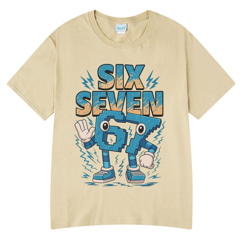 Six Seven Funny Cartoon Number 67 Brainrot Meme T Shirts Unisexs Women Clothing Fashion Summer Cotton Casual Short Sleeve Tshirts 4XL
Six Seven Funny Cartoon Number 67 Brainrot Meme T Shirts Unisexs Women Clothing Fashion Summer Cotton Casual Short Sleeve Tshirts 4XL