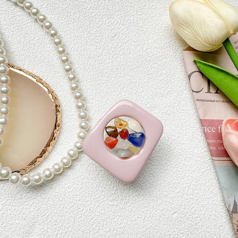 Colored Gemstones Solid Color Xiaoqing Fresh Air Mobile Phone Airbag Bracket Paste Type Retractable And Stable Portable Niche
Colored Gemstones Solid Color Xiaoqing Fresh Air Mobile Phone Airbag Bracket Paste Type Retractable And Stable Portable Niche