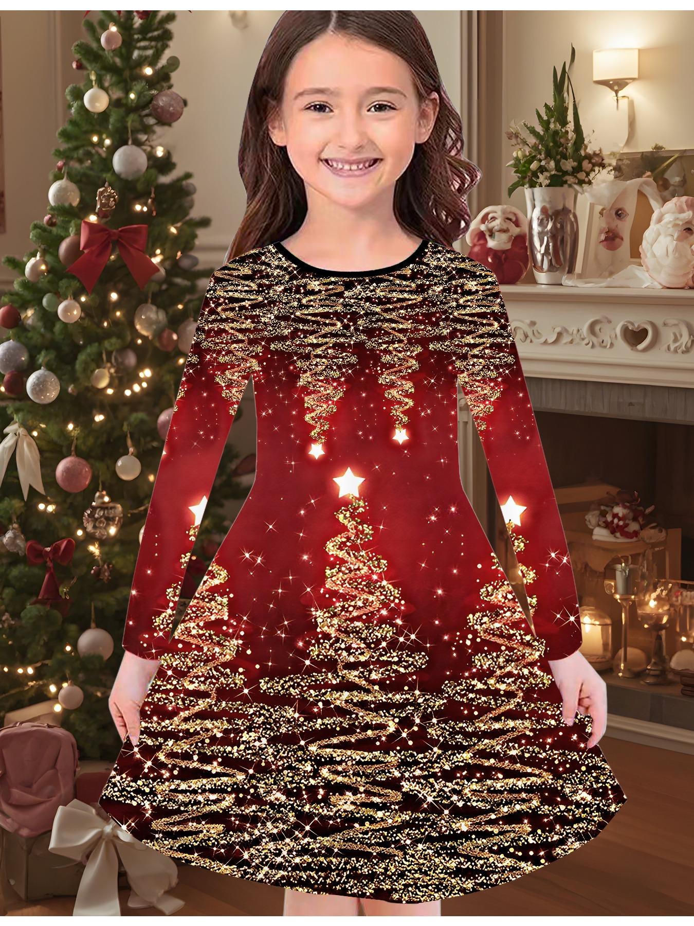 Модное осенне-зимнее платье для девочек, 3D Рождественский принт, Круглый вырез, Длинное детское платье-футболка, Повседневное универсальное, Рождественская одежда 140 красный
Модное осенне-зимнее платье для девочек, 3D Рождественский принт, Круглый вырез, Длинное детское платье-футболка, Повседневное универсальное, Рождественская одежда 140 красный