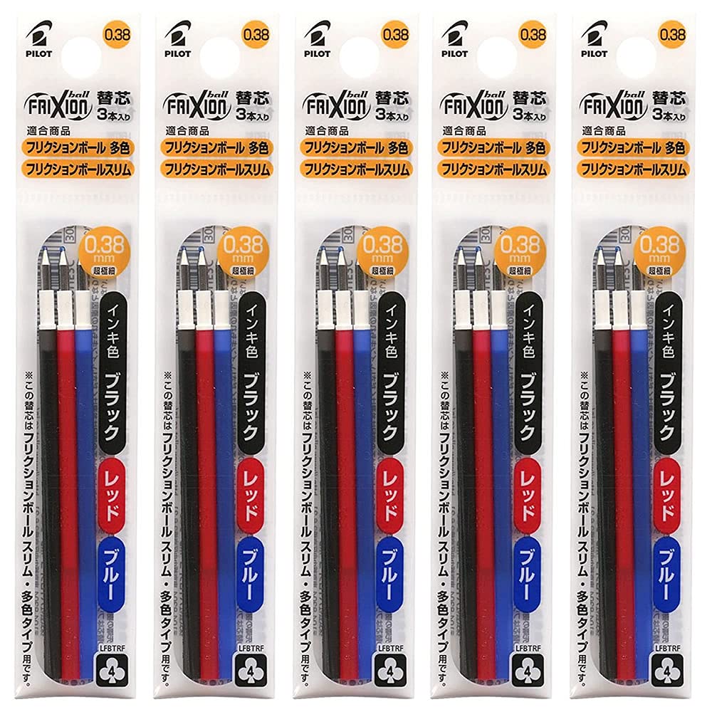 Pilot Многоцветный стержень Frixion Ball Slim LFBTRF30UF3C x 5 3 цвета x 5 упаковок 0,38 мм
Pilot Многоцветный стержень Frixion Ball Slim LFBTRF30UF3C x 5 3 цвета x 5 упаковок 0,38 мм