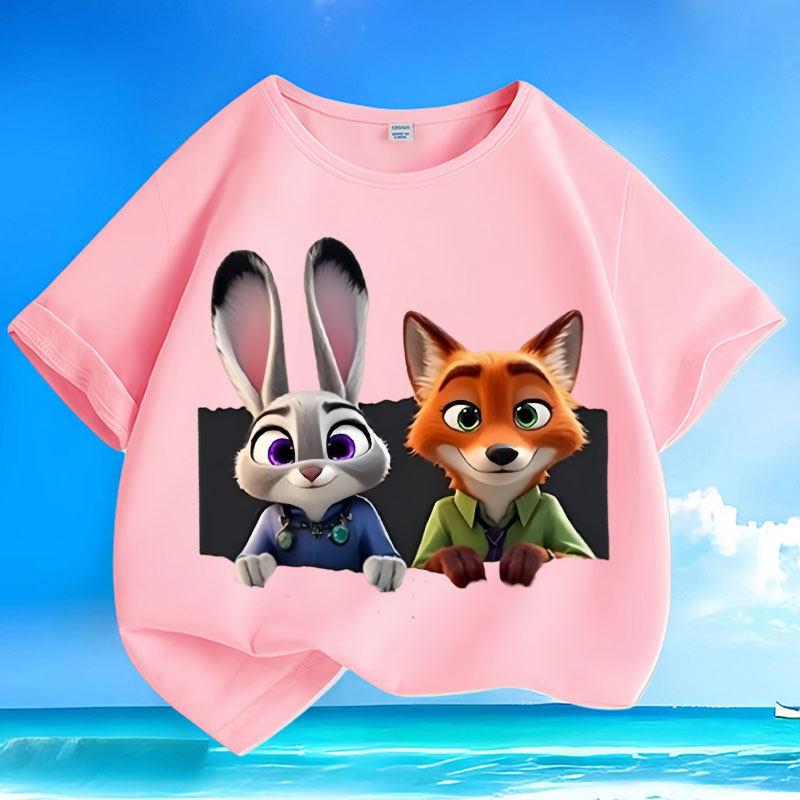 Disney s New Crazy Zootopia Pattern Print Versatile Casual Summer Children s Short Sleeved Pure Cotton Round Neck Loose Top 100
Disney s New Crazy Zootopia Pattern Print Versatile Casual Summer Children s Short Sleeved Pure Cotton Round Neck Loose Top 100