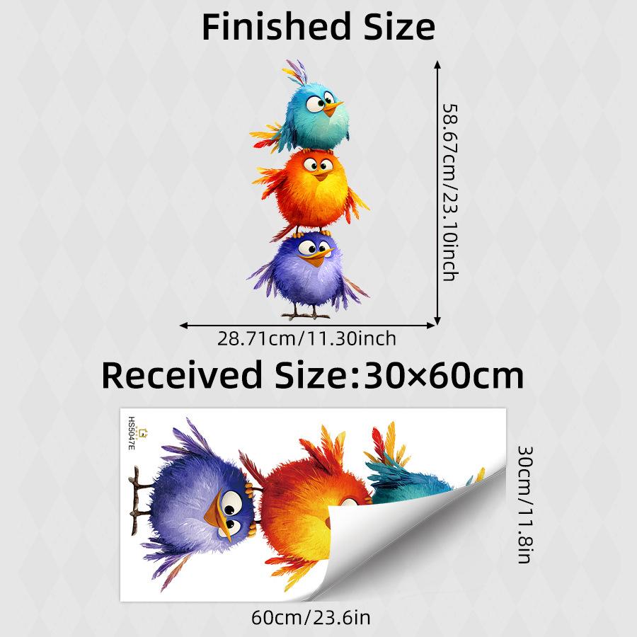 Cartoon Stacked Birds Funny Stacking Toy Wall Sticker for Kids Room Cute Nursery Decor 30x60CM разноцветный
Cartoon Stacked Birds Funny Stacking Toy Wall Sticker for Kids Room Cute Nursery Decor 30x60CM разноцветный