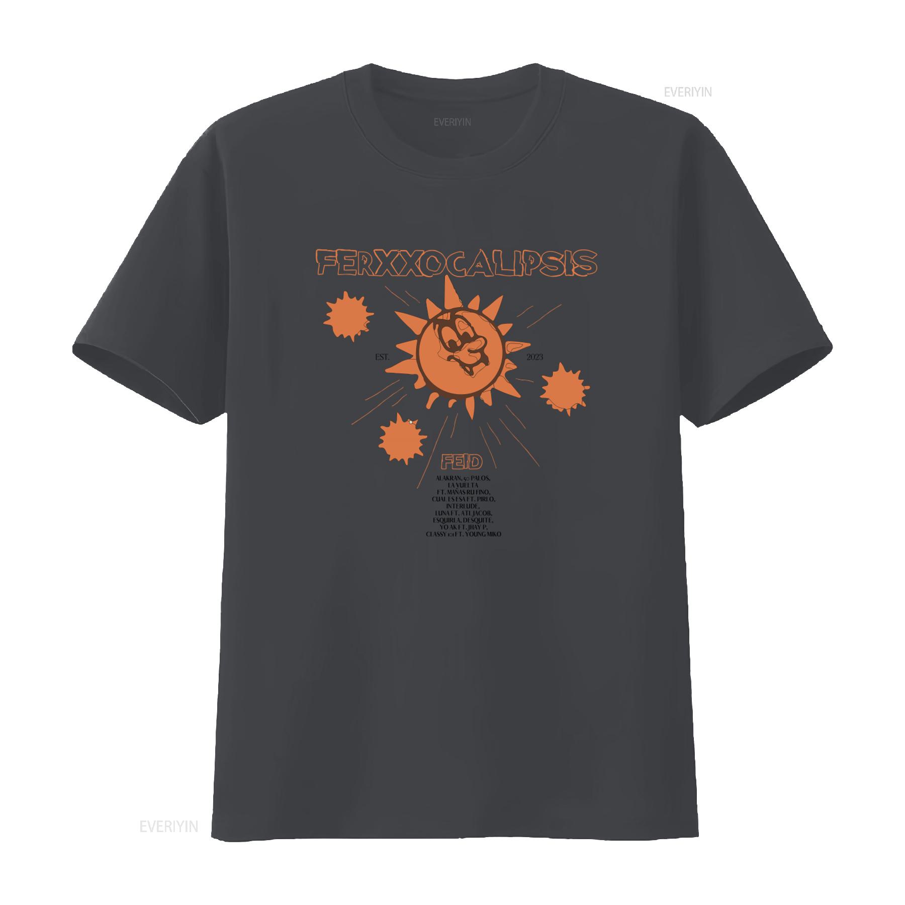Ferxxocalipsis Feid New EP T Shirt Tracklist for Ferxxo Fans Streetwear Aesthetic Urban Reaggeton Singer vintage Washed Casual 4XL
Ferxxocalipsis Feid New EP T Shirt Tracklist for Ferxxo Fans Streetwear Aesthetic Urban Reaggeton Singer vintage Washed Casual 4XL