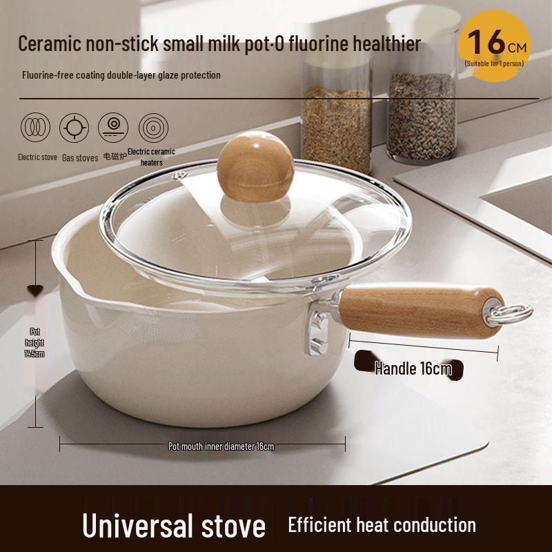 Антипригарна керамічна каструля для молока та локшини - Маленька каструля на одну порцію для дитячого харчування та іншого Milk Pan
Антипригарна керамічна каструля для молока та локшини - Маленька каструля на одну порцію для дитячого харчування та іншого Milk Pan