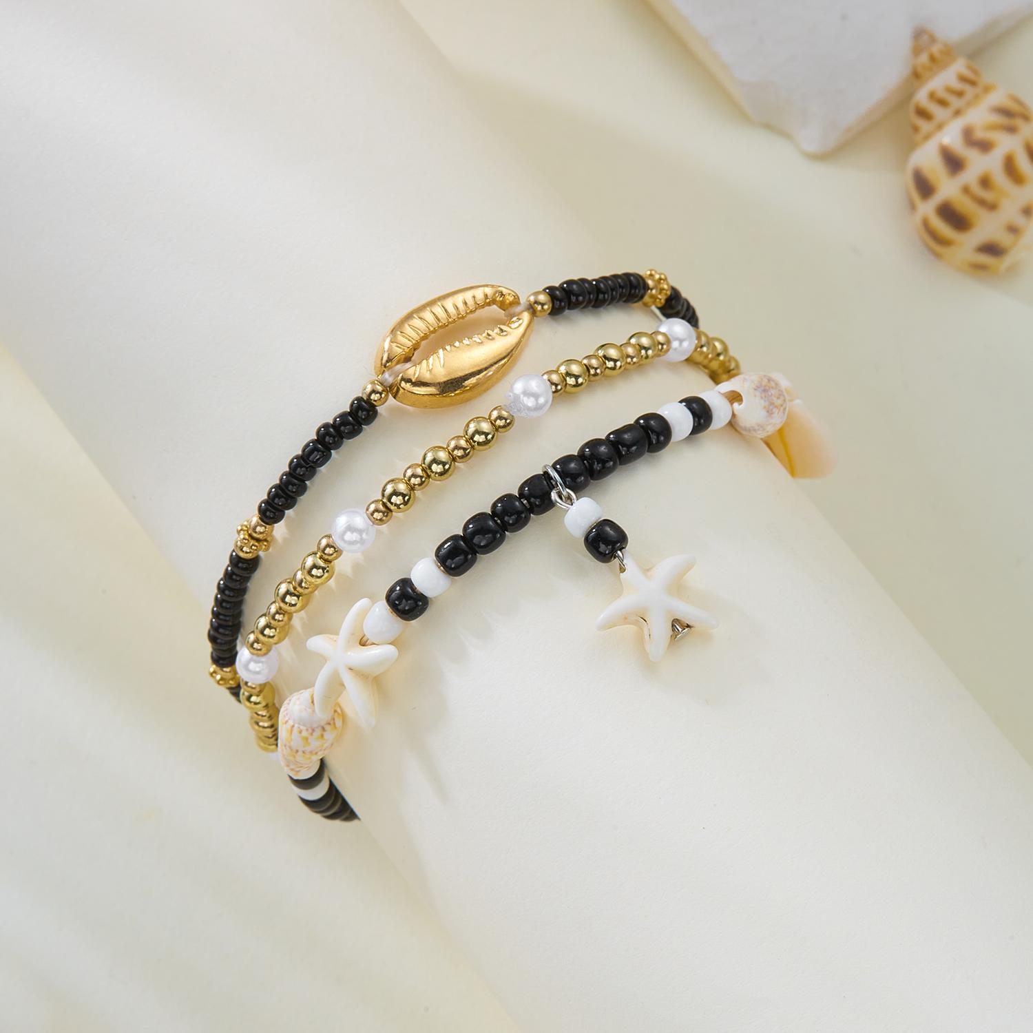 Multilayer Boho Cowrie Shell Anklets for Women Summer Beach Evil Eye Black Beads Ankle Bracelet Foot Chains Jewelry Gift
Multilayer Boho Cowrie Shell Anklets for Women Summer Beach Evil Eye Black Beads Ankle Bracelet Foot Chains Jewelry Gift