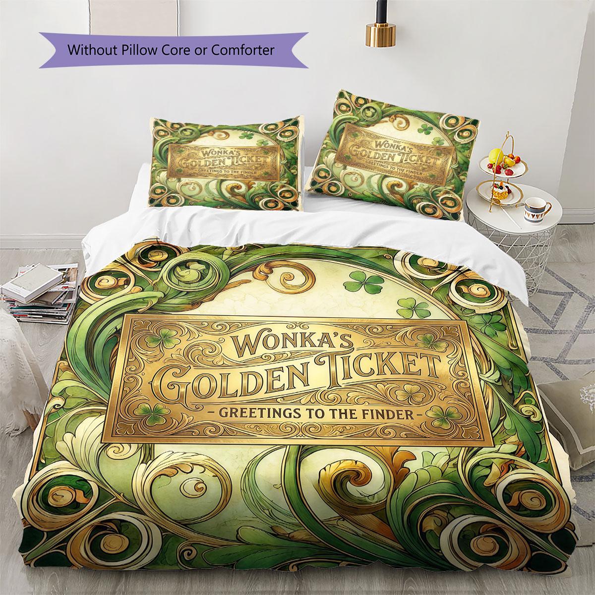 ChocolateFactory Pattern Bedding Quilt Set Quilt Cover Pillowcase Home Decoration Birthday Gift (1 * duvet cover + 2 * pillowcase, without core) 135x200cm
ChocolateFactory Pattern Bedding Quilt Set Quilt Cover Pillowcase Home Decoration Birthday Gift (1 * duvet cover + 2 * pillowcase, without core) 135x200cm