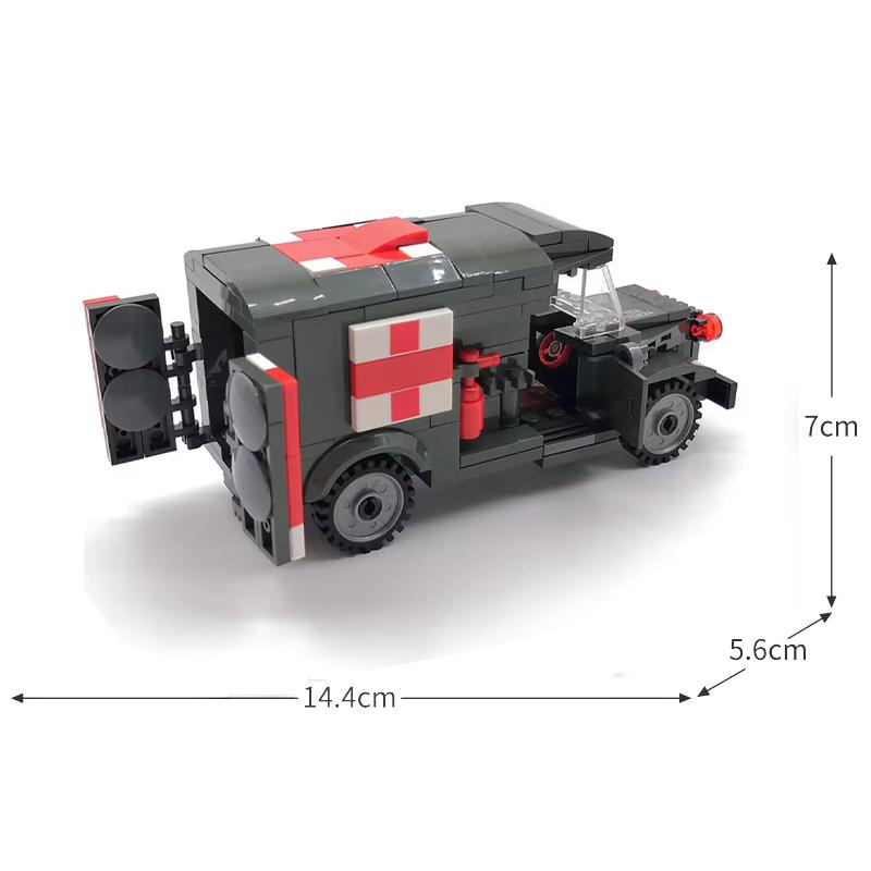 WW2 Military Ambulance Series US WC54 Medical Vehicle Block GAZ-55 Truck Model Assembly Bricks Toys For Kids Gifts
WW2 Military Ambulance Series US WC54 Medical Vehicle Block GAZ-55 Truck Model Assembly Bricks Toys For Kids Gifts
