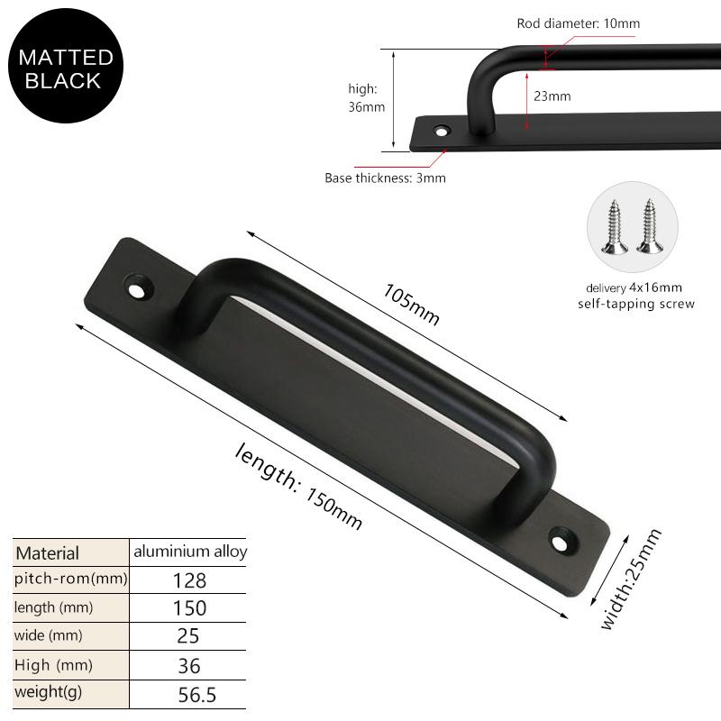 Barn Door Handles Kitchen Cabinet Door Handles Dresser Drawer Handle Aluminum Alloy Pulls For Balcony Sliding Doors And Windows 1pcs
Barn Door Handles Kitchen Cabinet Door Handles Dresser Drawer Handle Aluminum Alloy Pulls For Balcony Sliding Doors And Windows 1pcs