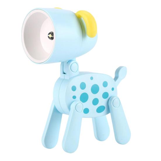 Настольная лампа, неяркая, декоративная, энергосберегающая, привлекательная, светодиодная в стиле собаки, оленя, для чтения книг, для дома