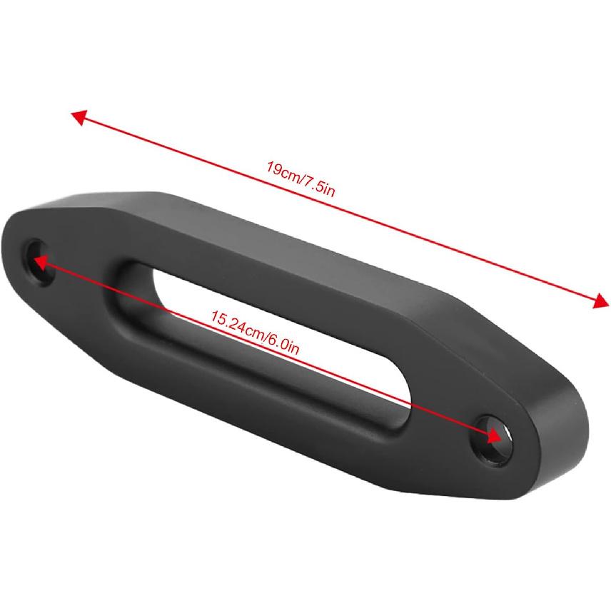 KIMISS Hawse Style Winch Fairlead,6inch Aluminum Car Hawse Fairlead Black Winch Rope Guide for S ynthetic Winch Rope Cable ATV
KIMISS Hawse Style Winch Fairlead,6inch Aluminum Car Hawse Fairlead Black Winch Rope Guide for S ynthetic Winch Rope Cable ATV