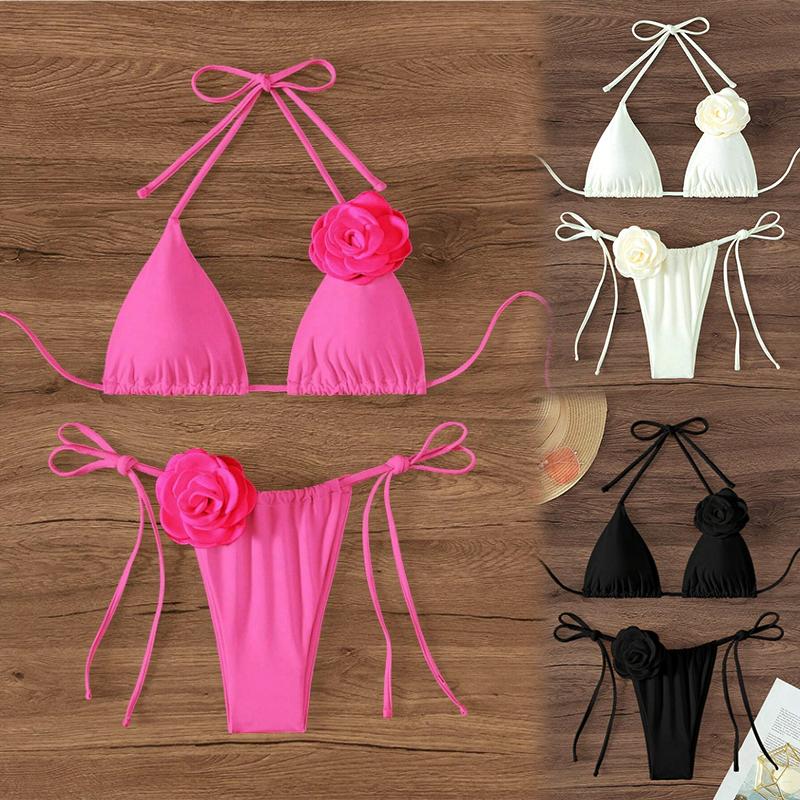 Женские комплекты бикини с цветочным принтом, сексуальный пляжный бассейн, праздничный купальный костюм из двух предметов, однотонный
Женские комплекты бикини с цветочным принтом, сексуальный пляжный бассейн, праздничный купальный костюм из двух предметов, однотонный