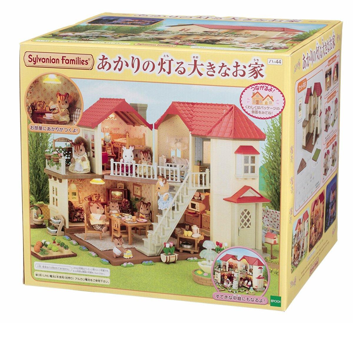 Дом Sylvanian Families Большой дом с огнями Ограниченный набор с обоями оранжевого цвета - - Ha-44 - -
Дом Sylvanian Families Большой дом с огнями Ограниченный набор с обоями оранжевого цвета - - Ha-44 - -