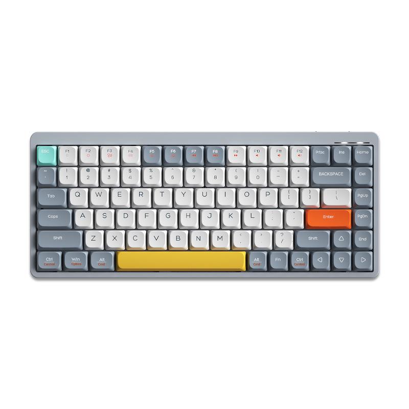 Slim 84-Key Wireless/Wired Tri-Mode Portable Silent Mechanical Keyboard for Office Use
Slim 84-Key Wireless/Wired Tri-Mode Portable Silent Mechanical Keyboard for Office Use