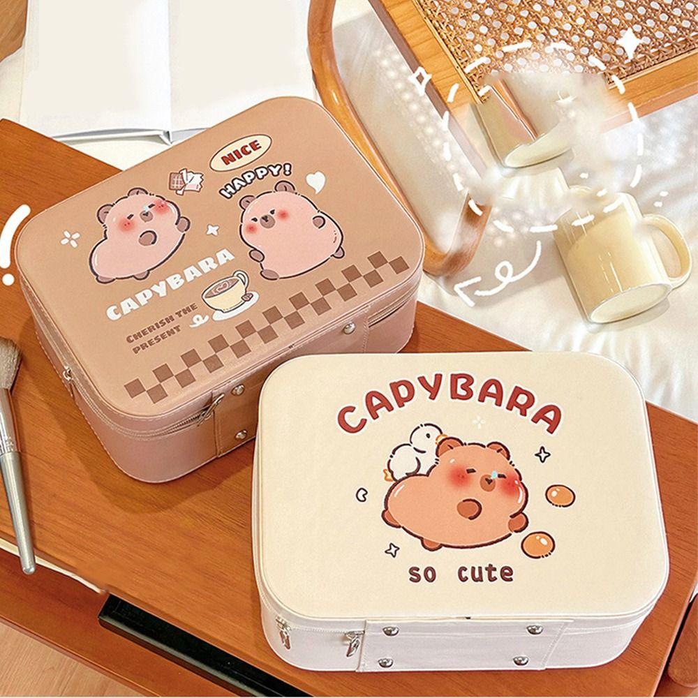Креативная коробка для хранения Capybara, мультяшная дорожная косметичка, многофункциональная дорожная косметичка Capybara коричневый
Креативная коробка для хранения Capybara, мультяшная дорожная косметичка, многофункциональная дорожная косметичка Capybara коричневый