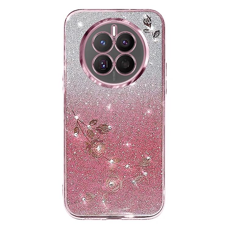 Flower Pattern Phone Case for Huawei Mate 50 4G, Shiny Rhinestone Gradient Color Glitter Powder TPU Protective Cover
Flower Pattern Phone Case for Huawei Mate 50 4G, Shiny Rhinestone Gradient Color Glitter Powder TPU Protective Cover