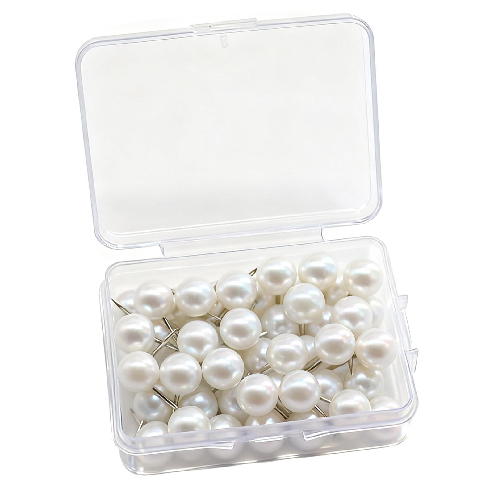 50Pcs Imitation Pearl Thumbtacks Decorative Push Pins for Cork Board Map Marking Picture Walls Bulletin Board Pins Office China Mainland
50Pcs Imitation Pearl Thumbtacks Decorative Push Pins for Cork Board Map Marking Picture Walls Bulletin Board Pins Office China Mainland