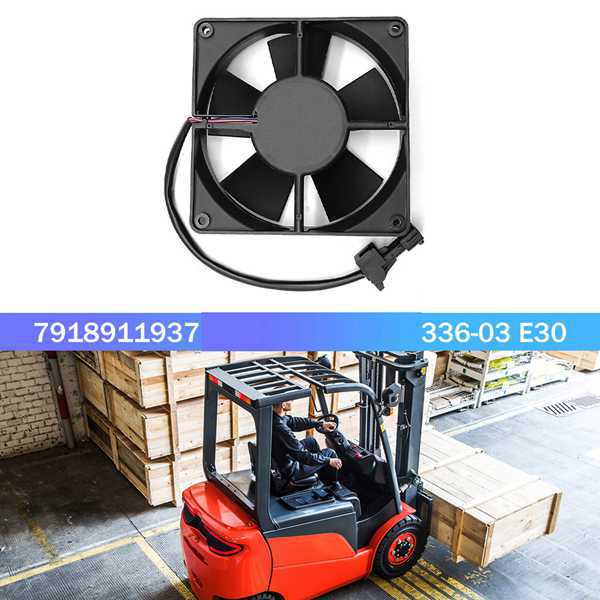 Suitable Linde Forklift 336-03 E30 24V Engine Radiator Fan (7918911937). other
Suitable Linde Forklift 336-03 E30 24V Engine Radiator Fan (7918911937). other