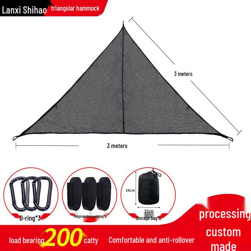 Многоместная уличная треугольная подвесная палатка-гамак Shi Hao 3m Triangle Hammock with Black Straps
Многоместная уличная треугольная подвесная палатка-гамак Shi Hao 3m Triangle Hammock with Black Straps