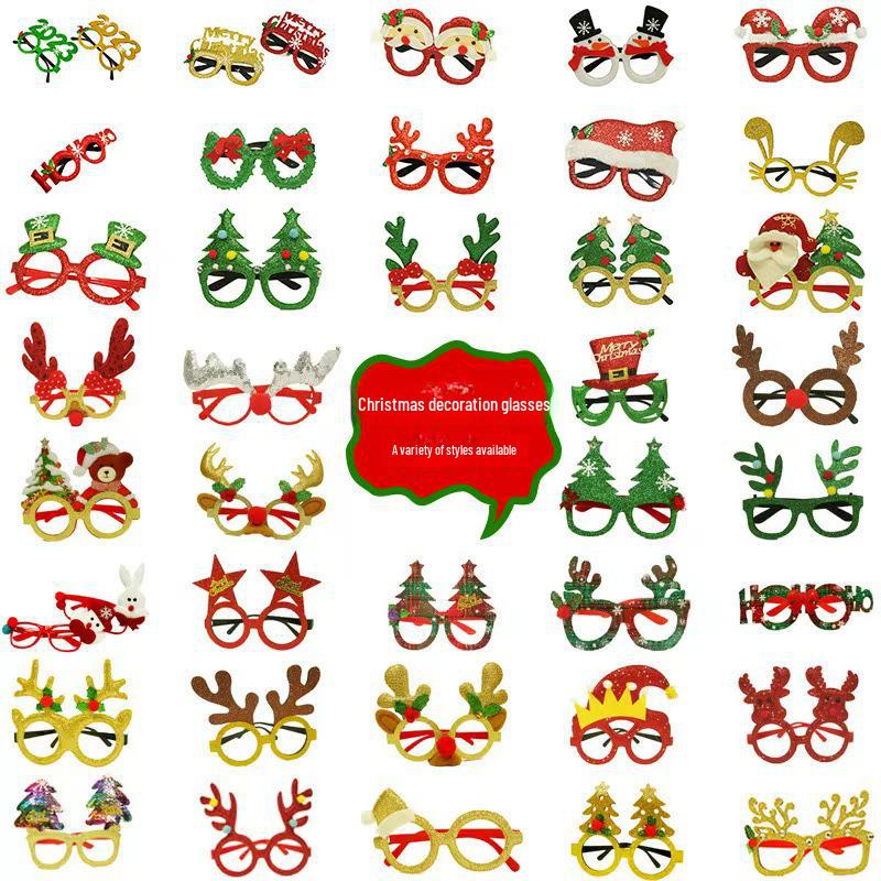 Christmas Cartoon Glasses - Gifts for Adults & Kids, Featuring Santa, Snowman, and Antlers
Christmas Cartoon Glasses - Gifts for Adults & Kids, Featuring Santa, Snowman, and Antlers