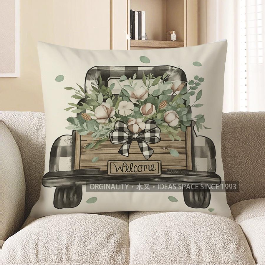 Home Decor Floral Basket With Bow Throw Pillow Cover Pattern Cushion Cover Suitable For Sofa Bedroom Car Pillow Cover 40x40cm
Home Decor Floral Basket With Bow Throw Pillow Cover Pattern Cushion Cover Suitable For Sofa Bedroom Car Pillow Cover 40x40cm