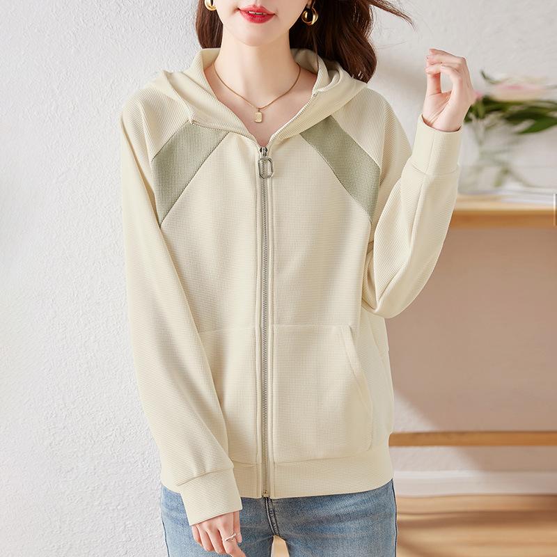 Женский свободный кардиган с капюшоном на осень/зиму 3XL бежевый
Женский свободный кардиган с капюшоном на осень/зиму 3XL бежевый