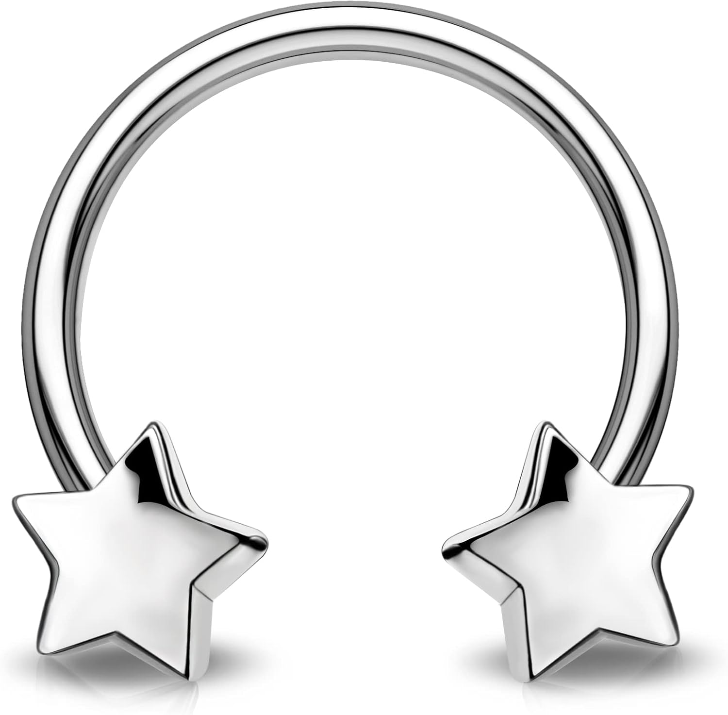 Stainless Steel Star Heart Septum Piercing Nose Ring Cartilage Horseshoe Earring For Women Men Body Jewelry Punk Accessories Star&Nose Rings & Studs&Face срібний
Stainless Steel Star Heart Septum Piercing Nose Ring Cartilage Horseshoe Earring For Women Men Body Jewelry Punk Accessories Star&Nose Rings & Studs&Face срібний