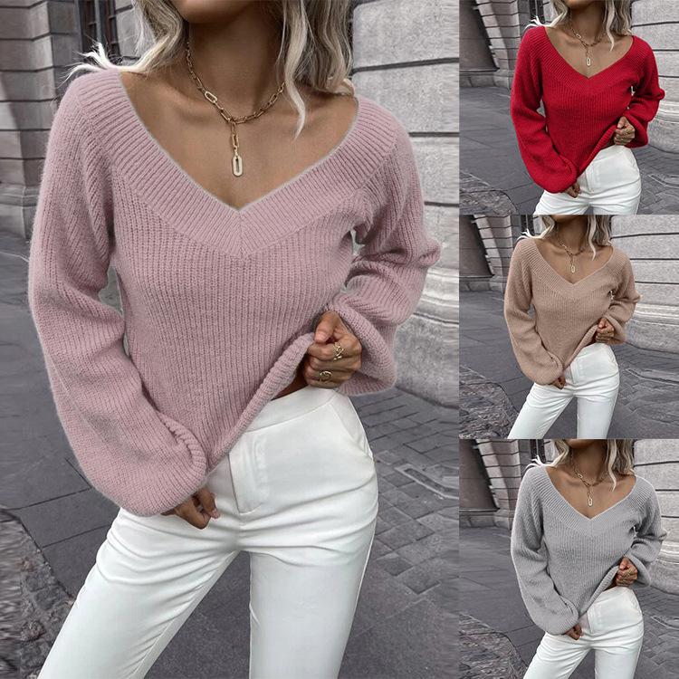 2025 long-sleeved pullover sweater for women s autumn and winter new solid-color versatile V-neck loose-knit sweater for women S чёрный
2025 long-sleeved pullover sweater for women s autumn and winter new solid-color versatile V-neck loose-knit sweater for women S чёрный