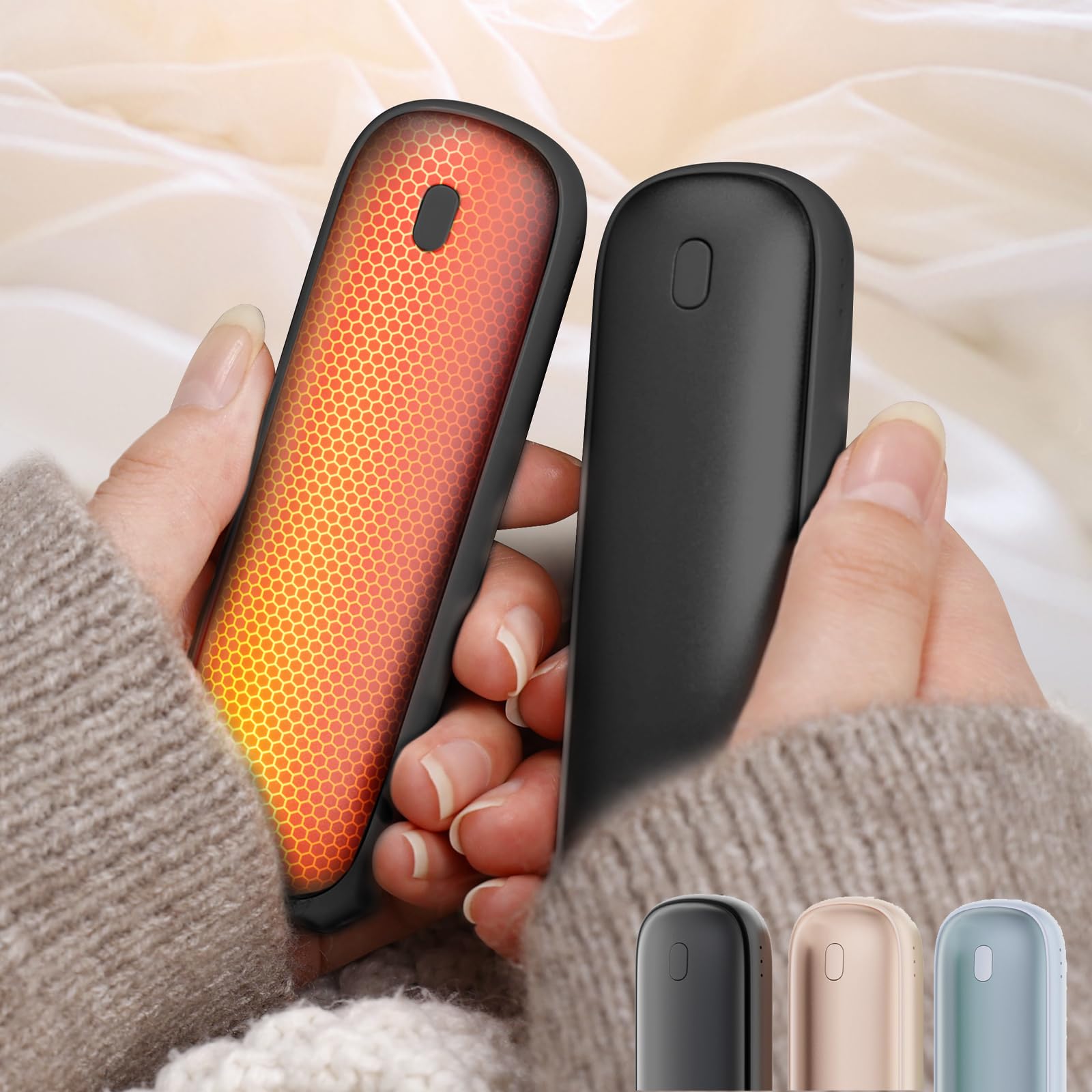 YUSIDO Rechargeable Hand High Portable Hand 3 Temperature Rapid USB Easy to Cold Stylish Set of 2 Warmer, 10,000mAh Capacity, 2-in-1 Warmer,
YUSIDO Rechargeable Hand High Portable Hand 3 Temperature Rapid USB Easy to Cold Stylish Set of 2 Warmer, 10,000mAh Capacity, 2-in-1 Warmer,