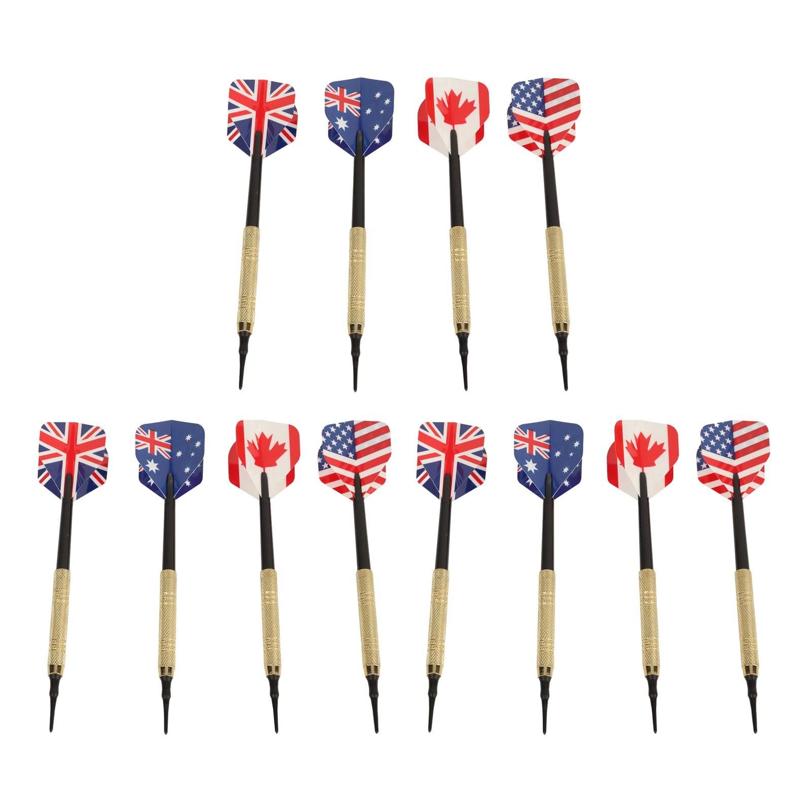 Soft Tip Darts Set with 50 Dart Tips 12 Flights Shafts Barrels Easy To Replace Darts Plastic Tip for Electronic Dart Board
Soft Tip Darts Set with 50 Dart Tips 12 Flights Shafts Barrels Easy To Replace Darts Plastic Tip for Electronic Dart Board
