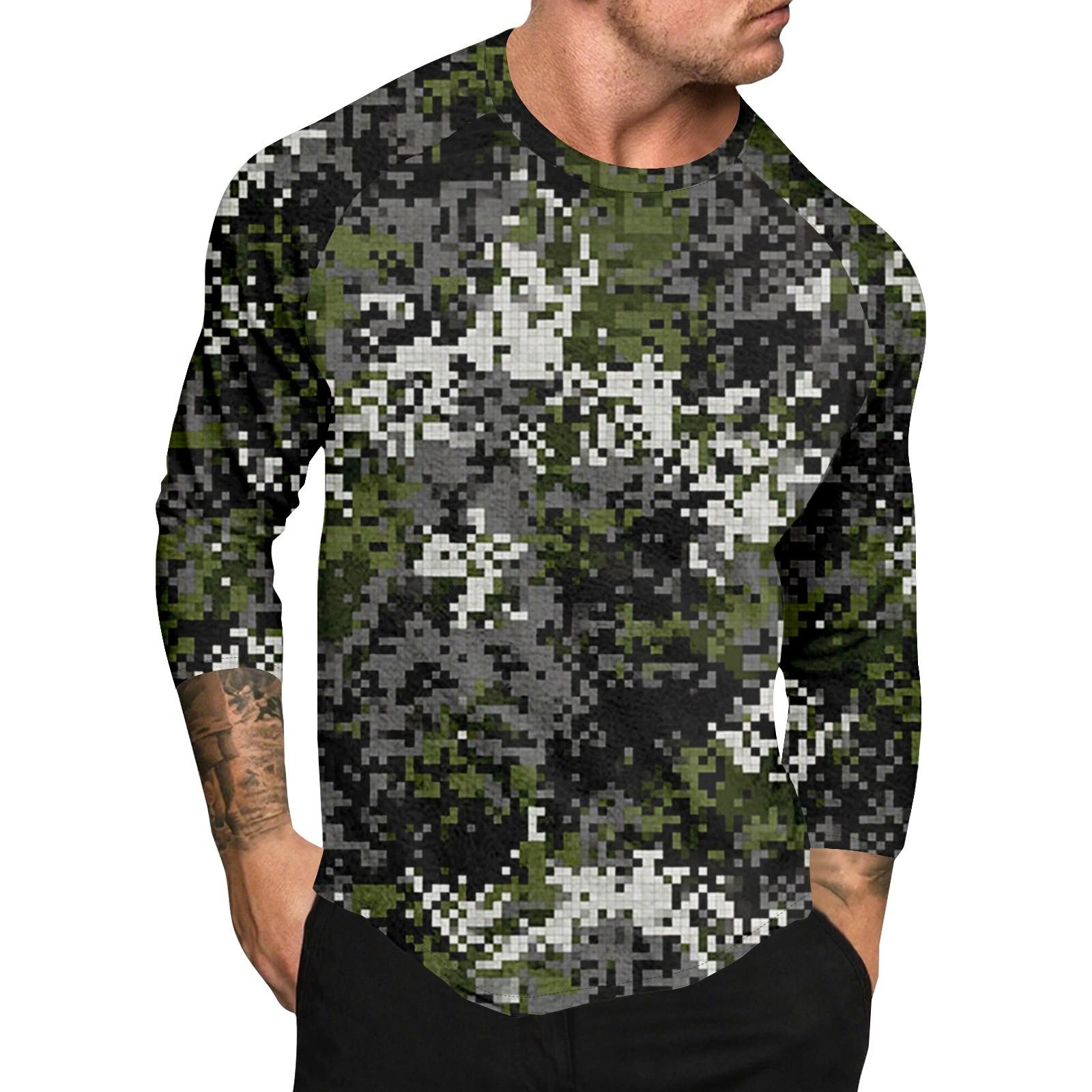 Мужской топ с короткими рукавами реглан с принтом в стиле камуфляж M
Мужской топ с короткими рукавами реглан с принтом в стиле камуфляж M