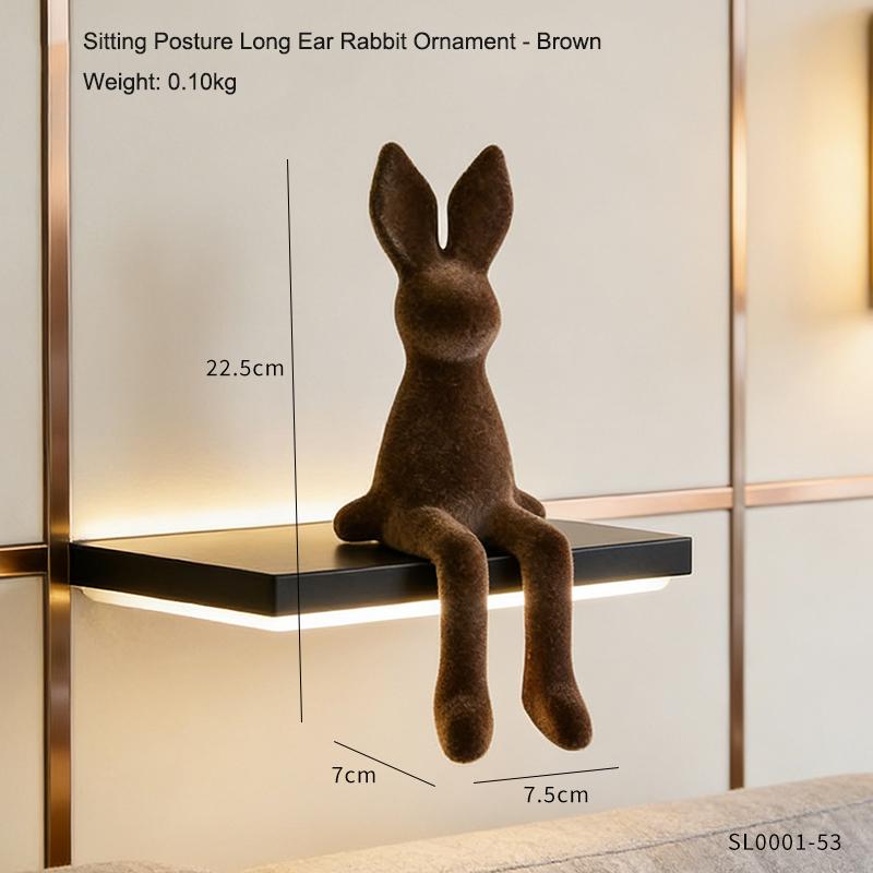 Sitting Posture Long Eared Rabbit Ornament Living Room Decoration Emotional Stability Plush Rabbit Home Decor Gift for Friends
Sitting Posture Long Eared Rabbit Ornament Living Room Decoration Emotional Stability Plush Rabbit Home Decor Gift for Friends