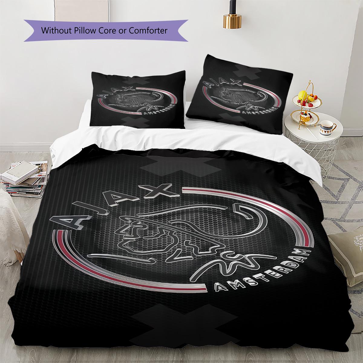 AFC Ajax Pattern Bedding Quilt Set Quilt Cover Pillowcase Home Decoration Birthday Gift (1 * duvet cover + 2 * pillowcase, without core) 135x200cm
AFC Ajax Pattern Bedding Quilt Set Quilt Cover Pillowcase Home Decoration Birthday Gift (1 * duvet cover + 2 * pillowcase, without core) 135x200cm