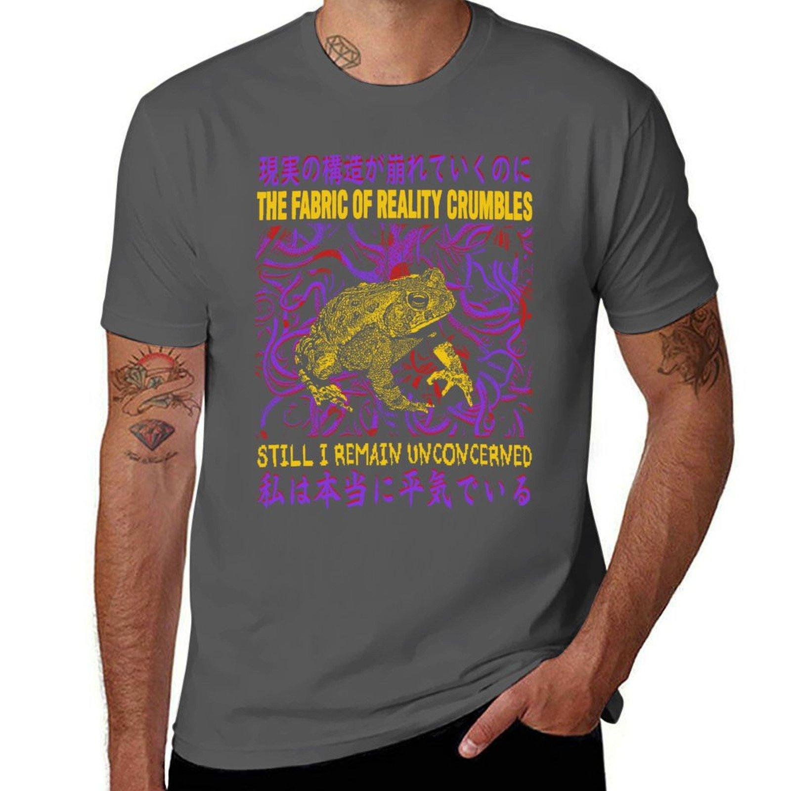 Reality Crumbles Frog T-Shirt man t shirt heavy cotton funny t shirts man t shirt man plain T-Shirt 4XL
Reality Crumbles Frog T-Shirt man t shirt heavy cotton funny t shirts man t shirt man plain T-Shirt 4XL