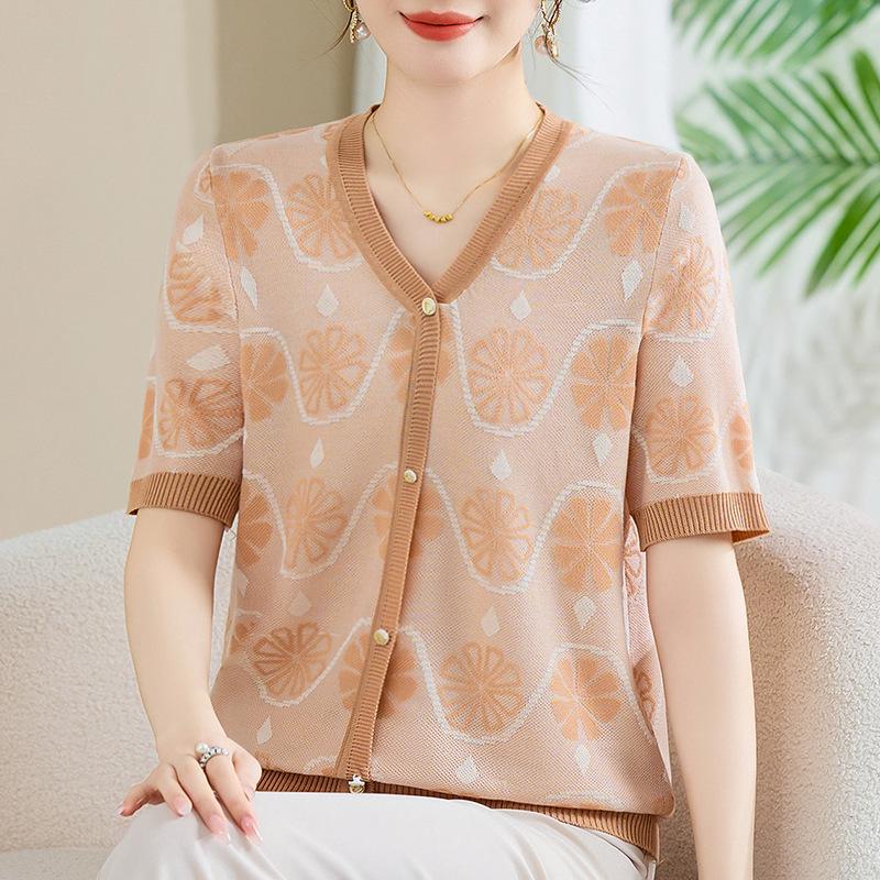 Mom’s Ice Silk Short-Sleeve Knitted T-Shirt: Stylish Summer Top for Middle-Aged & Elderly Women 2026 4XL (135-150 lbs) оранжевый
Mom’s Ice Silk Short-Sleeve Knitted T-Shirt: Stylish Summer Top for Middle-Aged & Elderly Women 2026 4XL (135-150 lbs) оранжевый