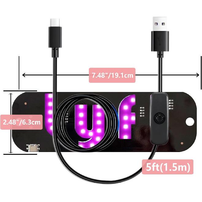 Розовый световой знак для лобового стекла автомобиля с 2 присосками, кабель переключения Type-C
Розовый световой знак для лобового стекла автомобиля с 2 присосками, кабель переключения Type-C