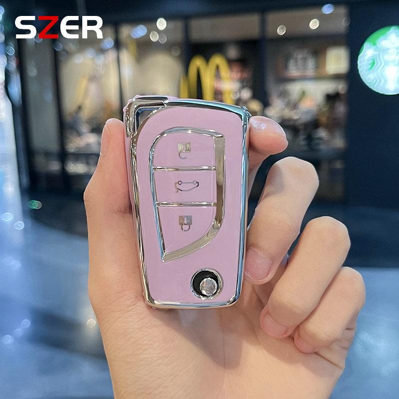 Soft TPU Car Flip Key Case Cover Shell Keychain For Toyota Corolla Altis Auris Aygo Yaris Camry RAV4 Verso TC IM Fob Accessories
Soft TPU Car Flip Key Case Cover Shell Keychain For Toyota Corolla Altis Auris Aygo Yaris Camry RAV4 Verso TC IM Fob Accessories