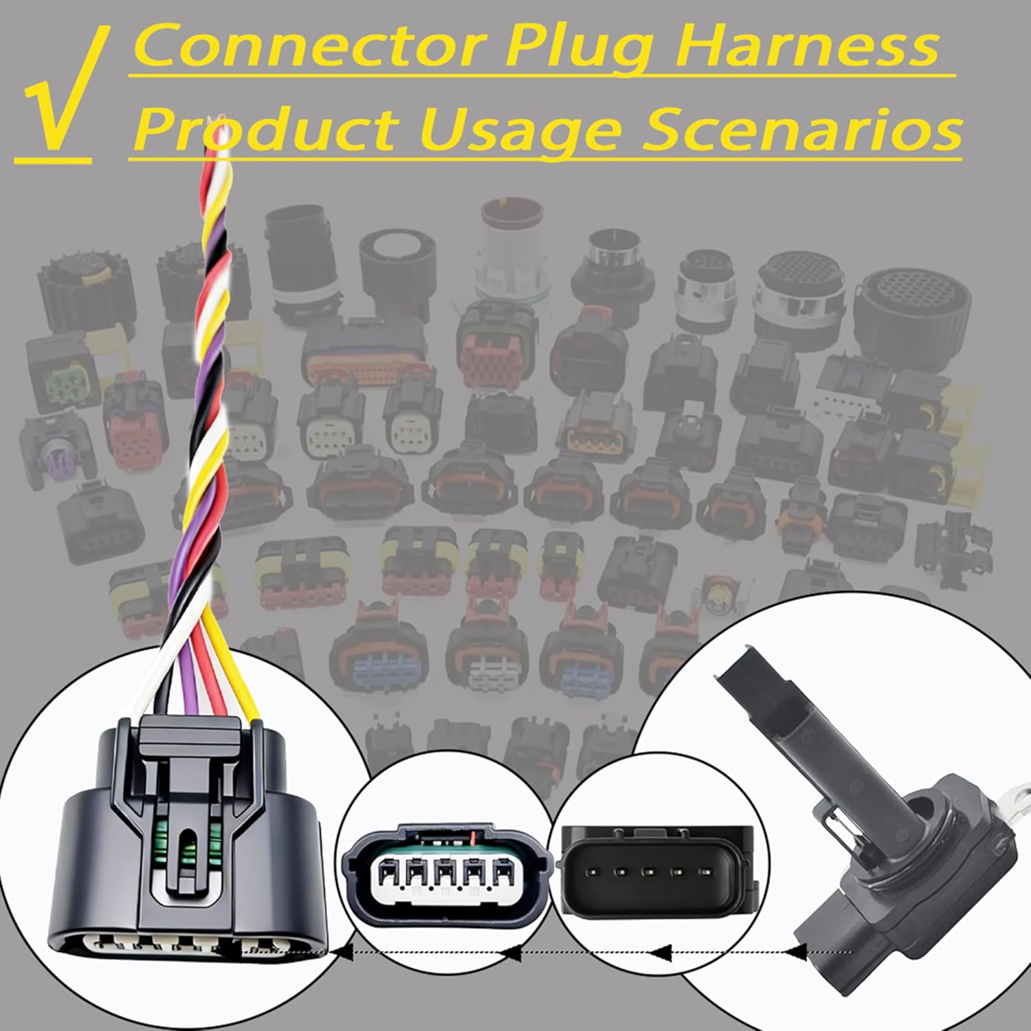 Mass Air Flow Meter MAF Sensor Harness Connector Plug Replacement For Honda 08-12 Accord 2.4L,10-18 CR-V 2.4L,12-18 Civic,12-15 Crosstour Acura,13-18
Mass Air Flow Meter MAF Sensor Harness Connector Plug Replacement For Honda 08-12 Accord 2.4L,10-18 CR-V 2.4L,12-18 Civic,12-15 Crosstour Acura,13-18