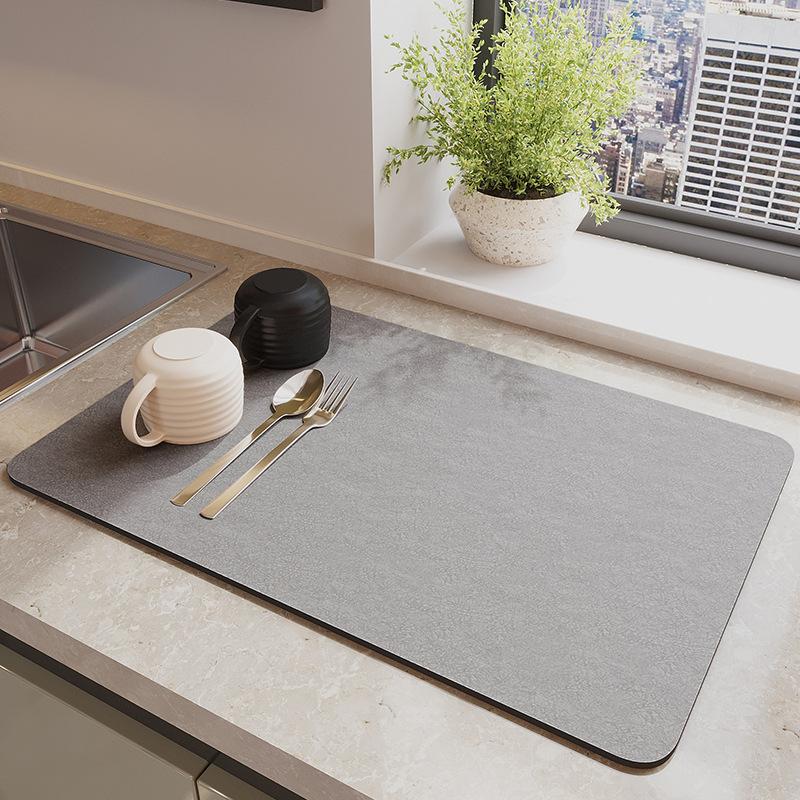 Kitchen Countertop Drain Mat Bar Coaster Dish Drying Mat Tea Table Absorbent Coaster Leave-In Heat Insulation Mat 30x40cm
Kitchen Countertop Drain Mat Bar Coaster Dish Drying Mat Tea Table Absorbent Coaster Leave-In Heat Insulation Mat 30x40cm