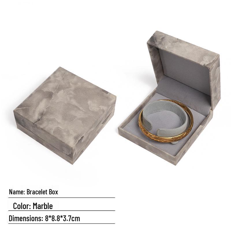 Vintage Marble Pattern Jewelry Box: Gray Velvet Ring, Pendant & Bracelet Organizer
Vintage Marble Pattern Jewelry Box: Gray Velvet Ring, Pendant & Bracelet Organizer