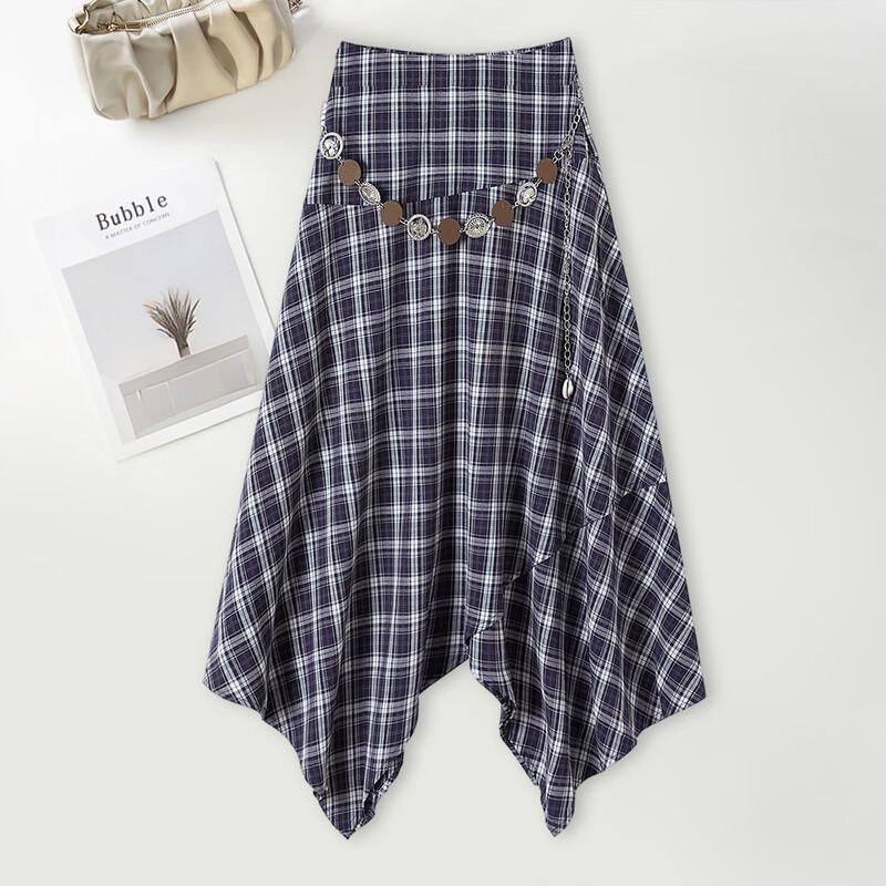 Women s Retro Plaid A-line Mid-length Skirt L
Women s Retro Plaid A-line Mid-length Skirt L