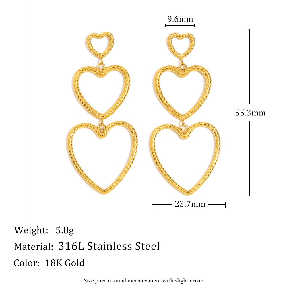 MamacitaSlay 316L Stainless Steel Multilayer Heart Textured Earrings Anniversary Waterproof Jewelry Women s Elegant Earrings золотой
MamacitaSlay 316L Stainless Steel Multilayer Heart Textured Earrings Anniversary Waterproof Jewelry Women s Elegant Earrings золотой