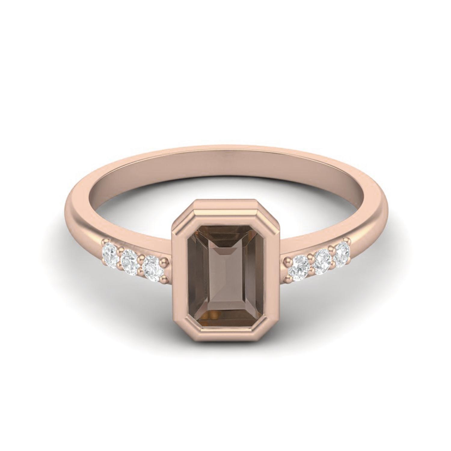 Bezel Set 0.77 Ctw Emerald Cut Smoky Quartz 925 Sterling Silver Rose Vermeil Solitaire Women Engagement Ring 5 Яскраво-рожевий
Bezel Set 0.77 Ctw Emerald Cut Smoky Quartz 925 Sterling Silver Rose Vermeil Solitaire Women Engagement Ring 5 Яскраво-рожевий