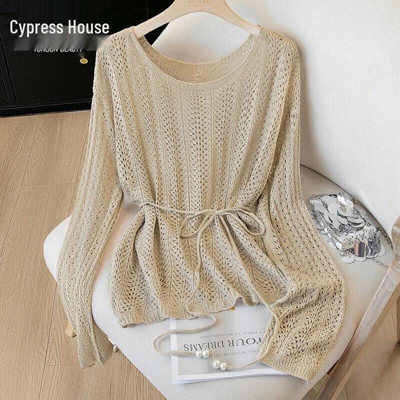 Женский трикотажный топ Sibaishe с открытой вязкой и спущенным плечом One Size
Женский трикотажный топ Sibaishe с открытой вязкой и спущенным плечом One Size