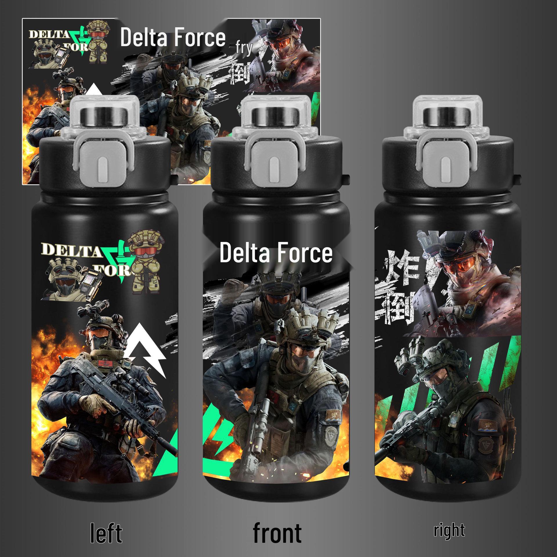Delta Action Red Wolf Gaming Thermos - 316 Stainless Steel Dual Beverage Cartoon Straw Cup 600ml with Cup Brush and Straw Brush
Delta Action Red Wolf Gaming Thermos - 316 Stainless Steel Dual Beverage Cartoon Straw Cup 600ml with Cup Brush and Straw Brush